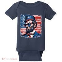 Abraham Lincoln Honest Abe Patriot Baby Bodysuit thumb 0