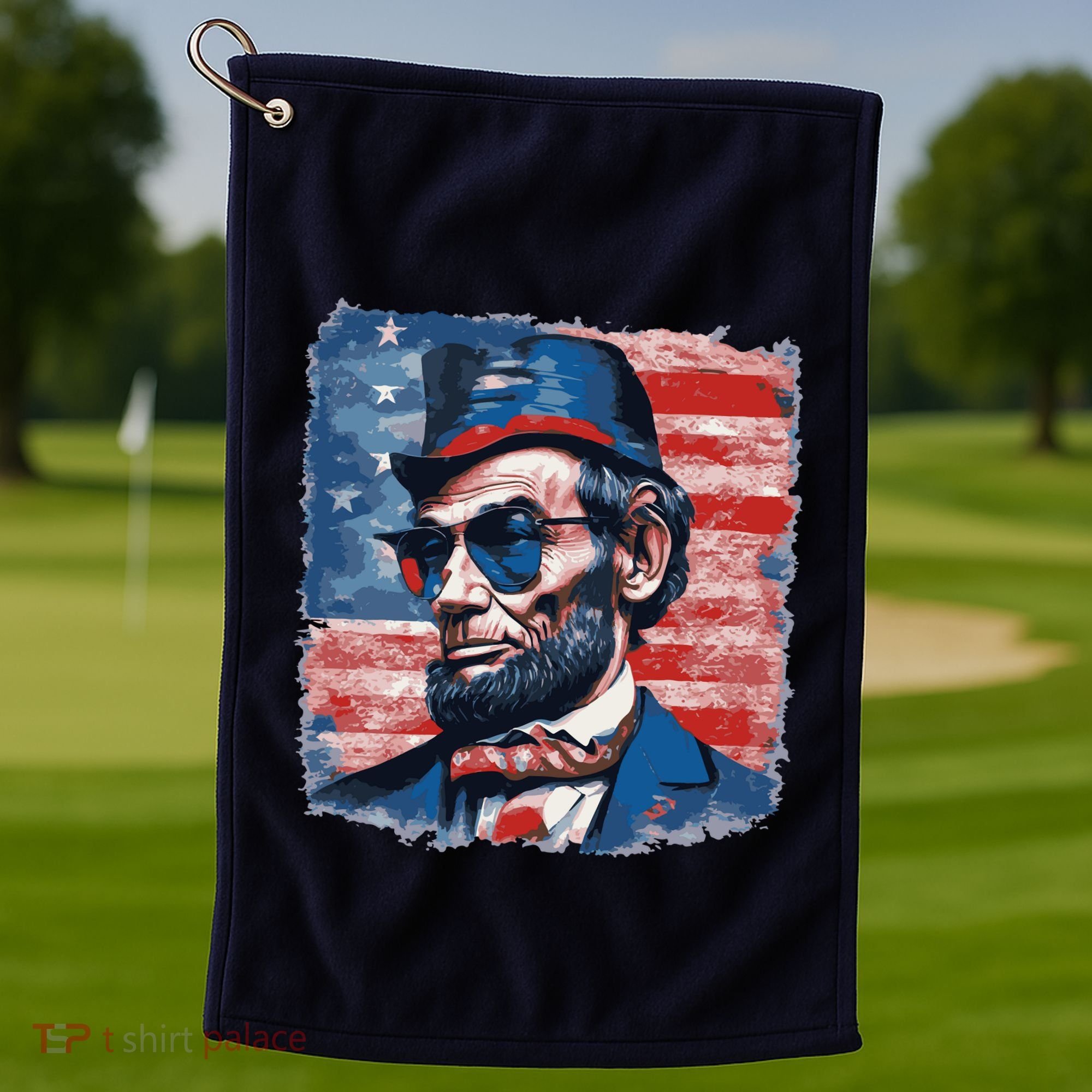 Abraham Lincoln Honest Abe Patriot Golf Towel