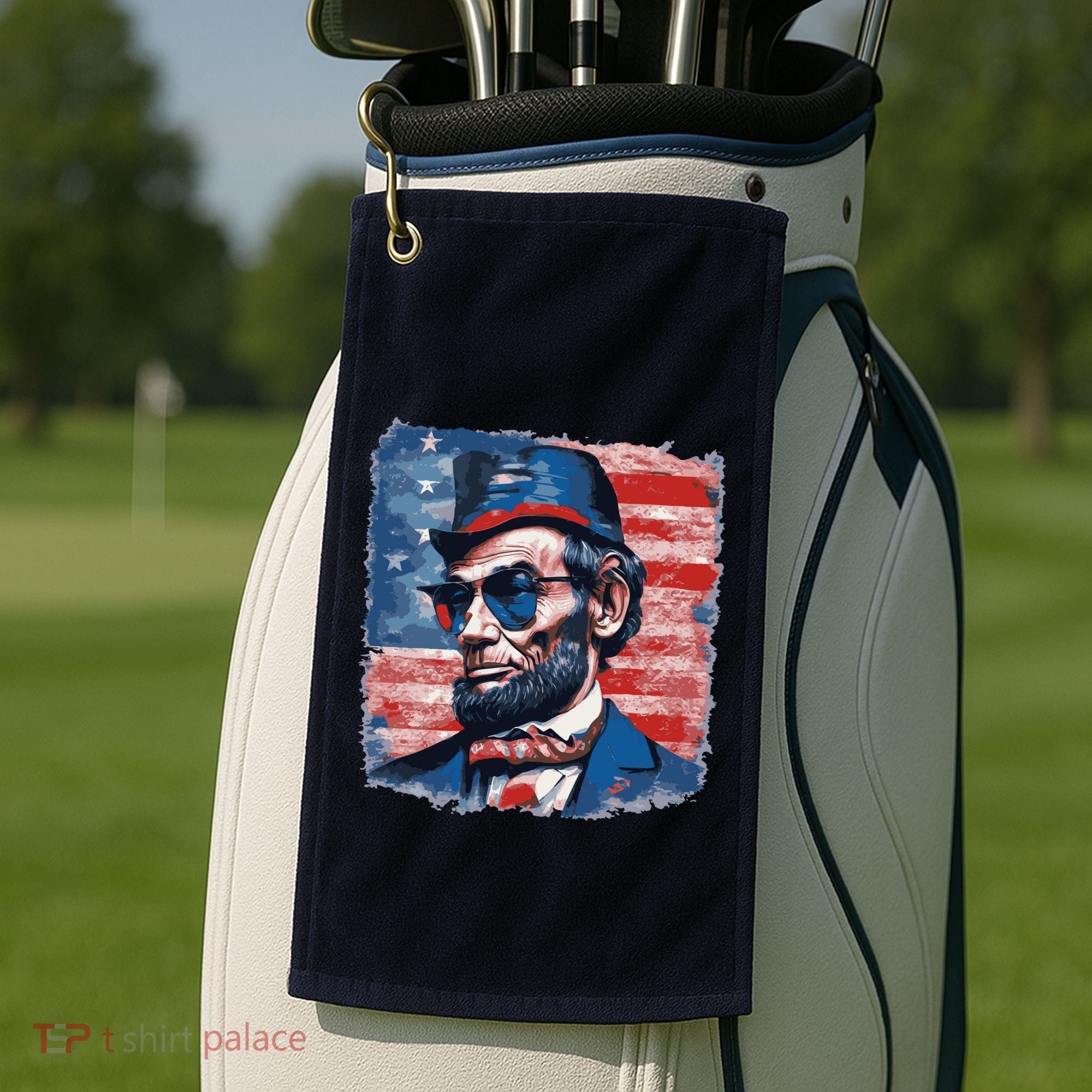 Abraham Lincoln Honest Abe Patriot Golf Towel