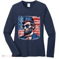 Abraham Lincoln Honest Abe Patriot Women's Long Sleeve Shirt thumb 0
