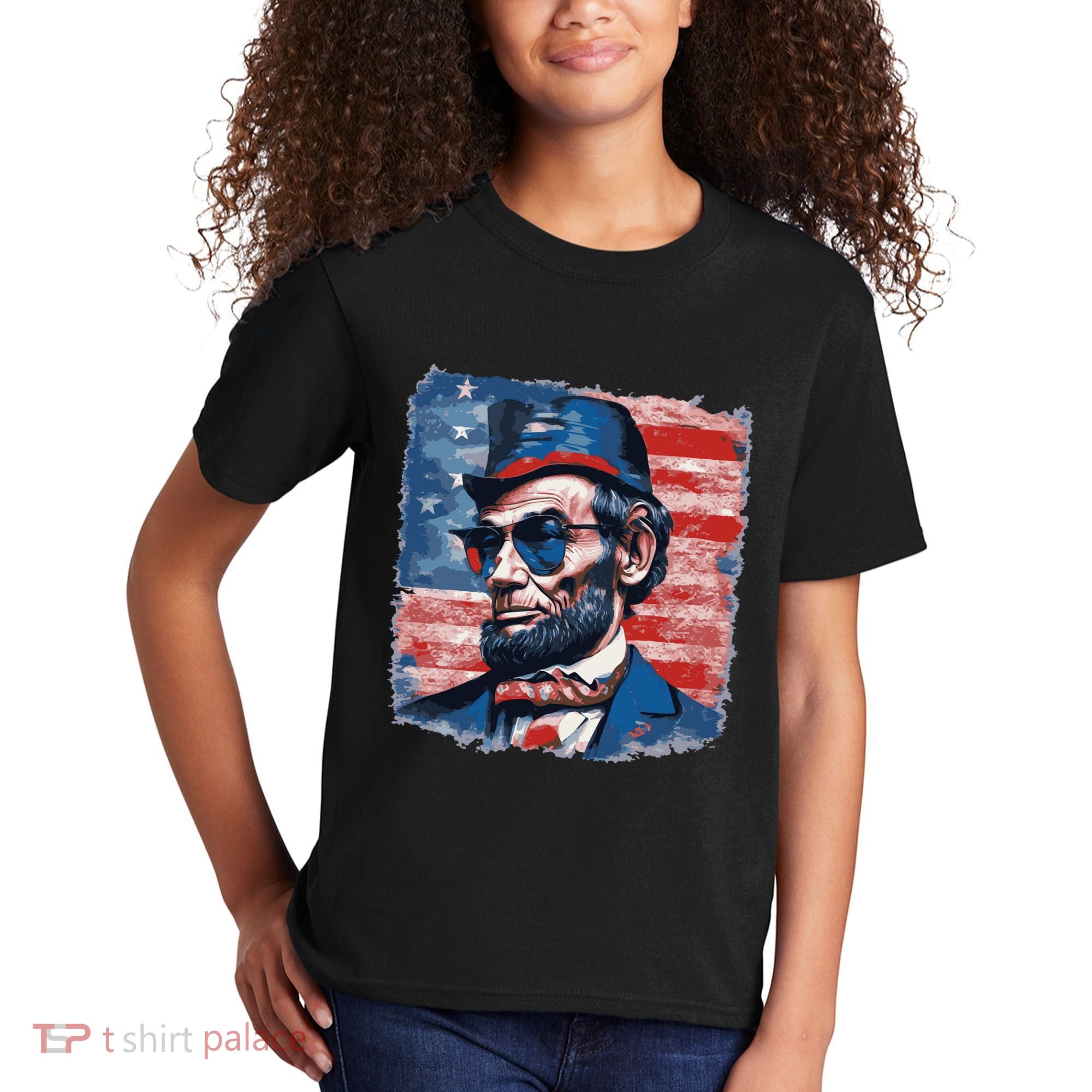 Abraham Lincoln Honest Abe Patriot Kids T-Shirt