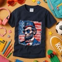 Abraham Lincoln Honest Abe Patriot Kids T-Shirt thumb 3