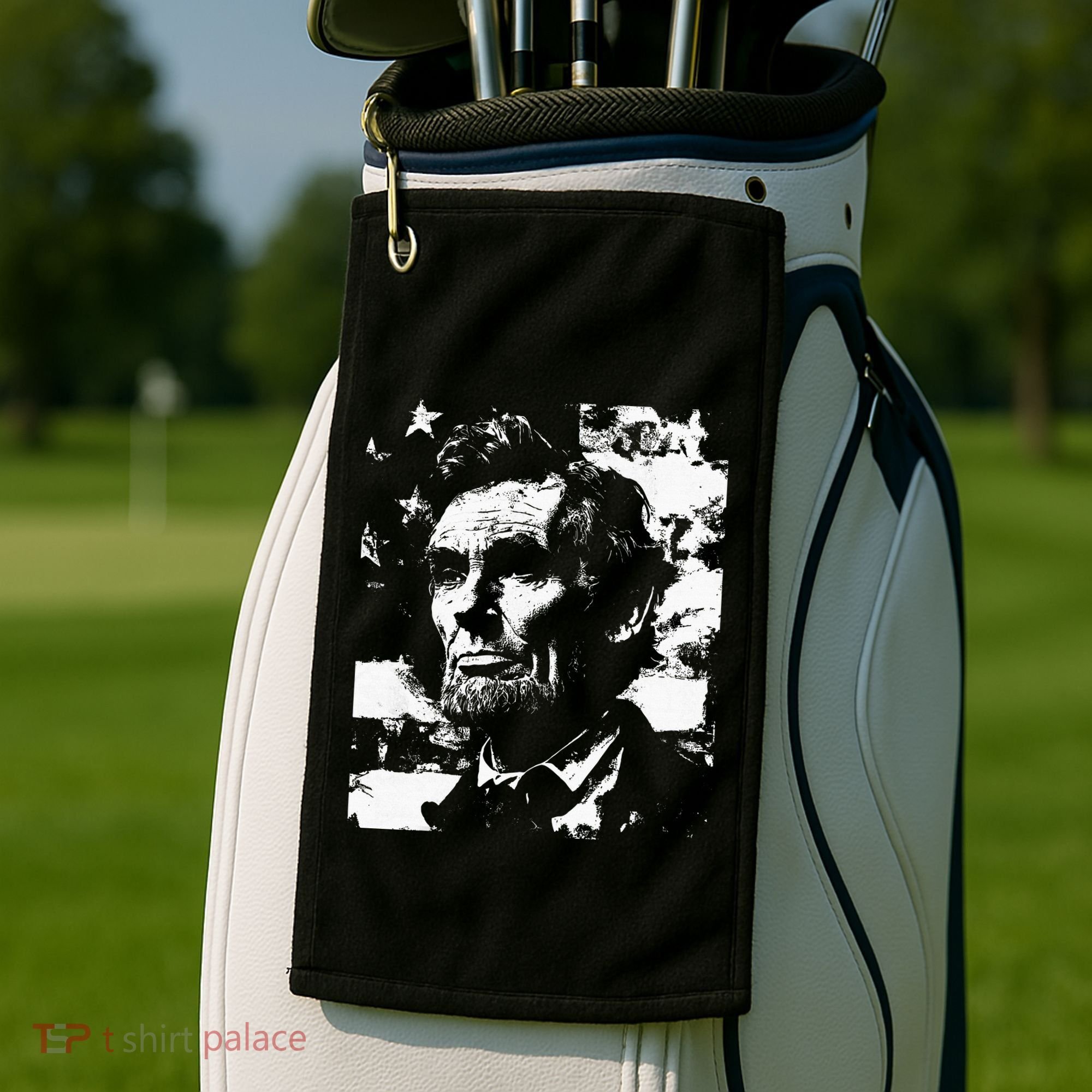 Abraham Lincoln History Teacher President 4th Of July Golf Towel