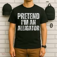 Alligator Lazy Halloween Costume, Pretend I'm An Alligator T-Shirt thumb 6