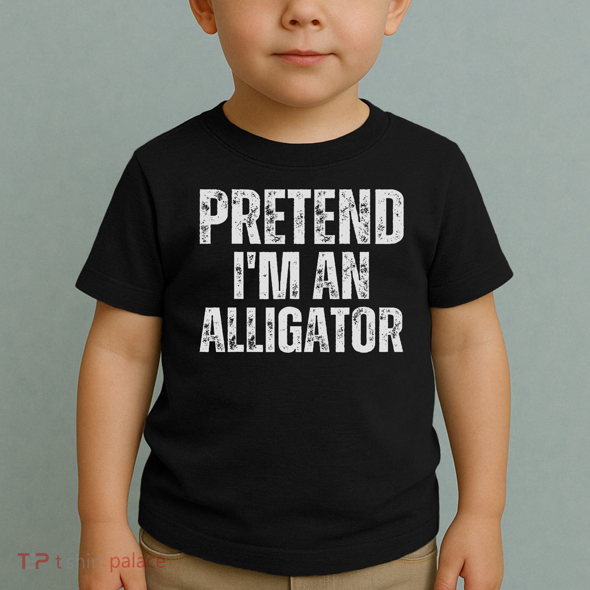 Alligator Lazy Halloween Costume, Pretend I'm An Alligator Toddler T-Shirt
