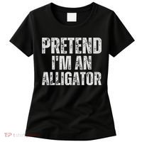 Alligator Lazy Halloween Costume, Pretend I'm An Alligator Women's T-Shirt thumb 0