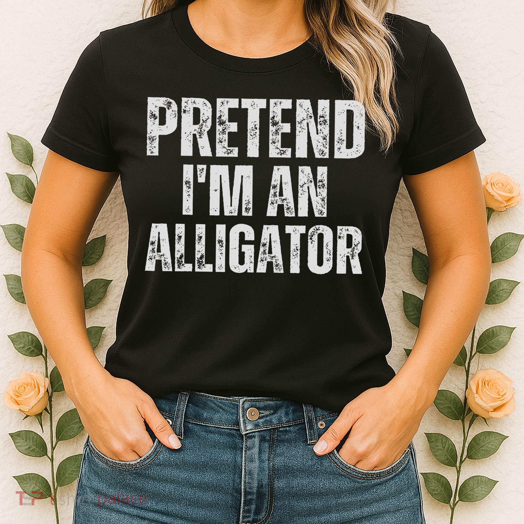 Alligator Lazy Halloween Costume, Pretend I'm An Alligator Women's T-Shirt