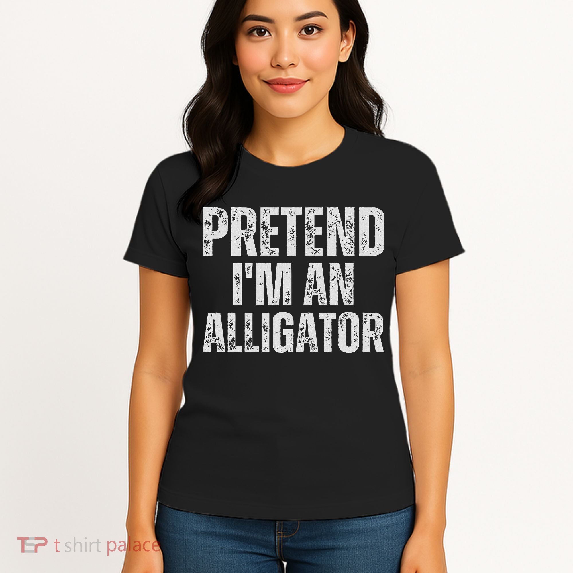 Alligator Lazy Halloween Costume, Pretend I'm An Alligator Women's T-Shirt
