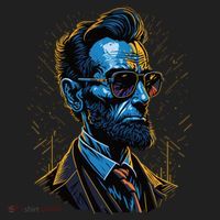 Abraham Lincoln Hip Graffiti Style Women's Sweatshirt thumb 2