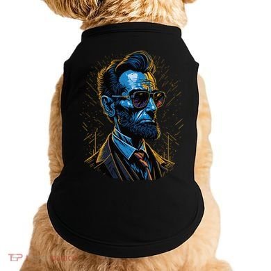 Abraham Lincoln Hip Graffiti Style Doggie Tank