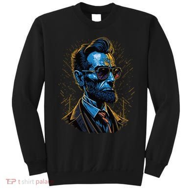 Abraham Lincoln Hip Graffiti Style Sweatshirt