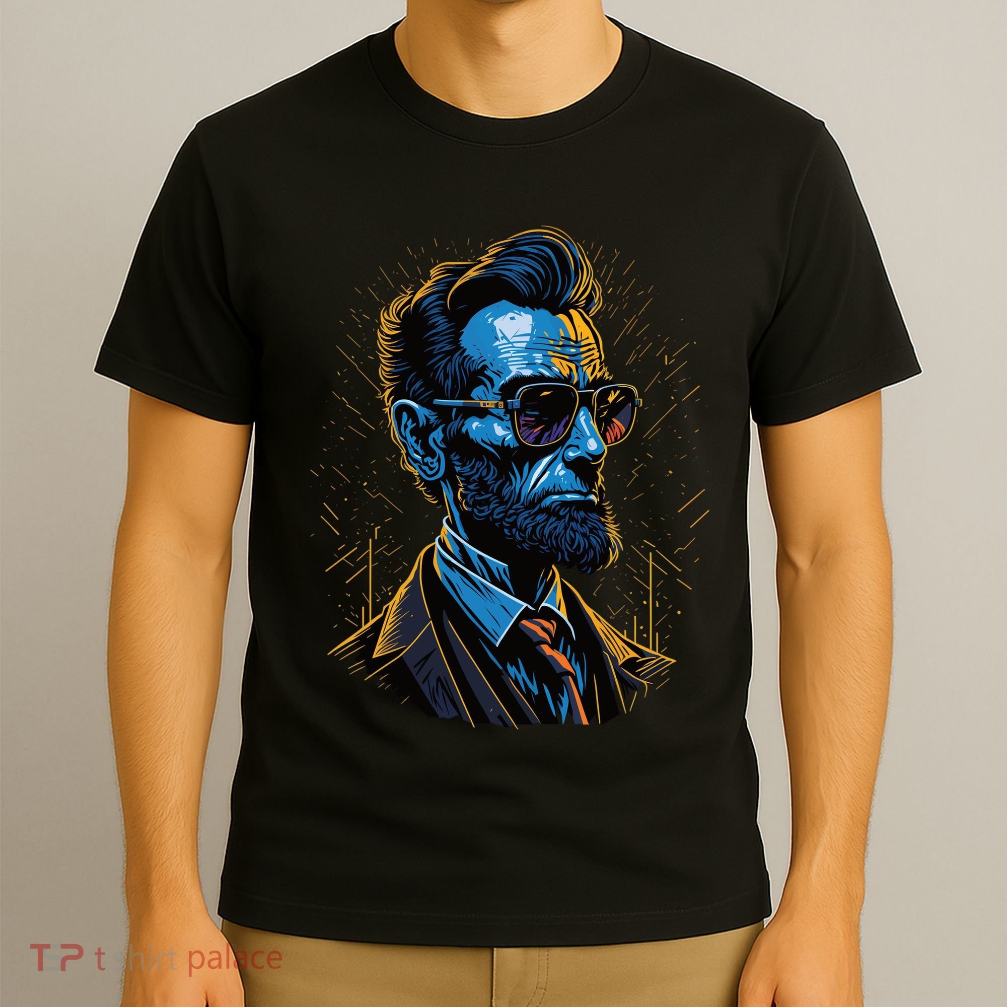 Abraham Lincoln Hip Graffiti Style T-Shirt