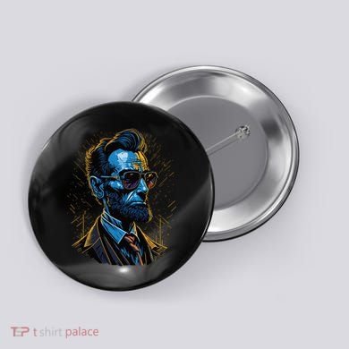 Abraham Lincoln Hip Graffiti Style Button