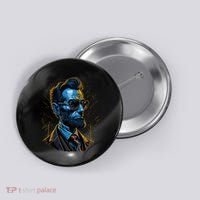 Abraham Lincoln Hip Graffiti Style Button thumb 0