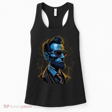Abraham Lincoln Hip Graffiti Style Women's Tank Top