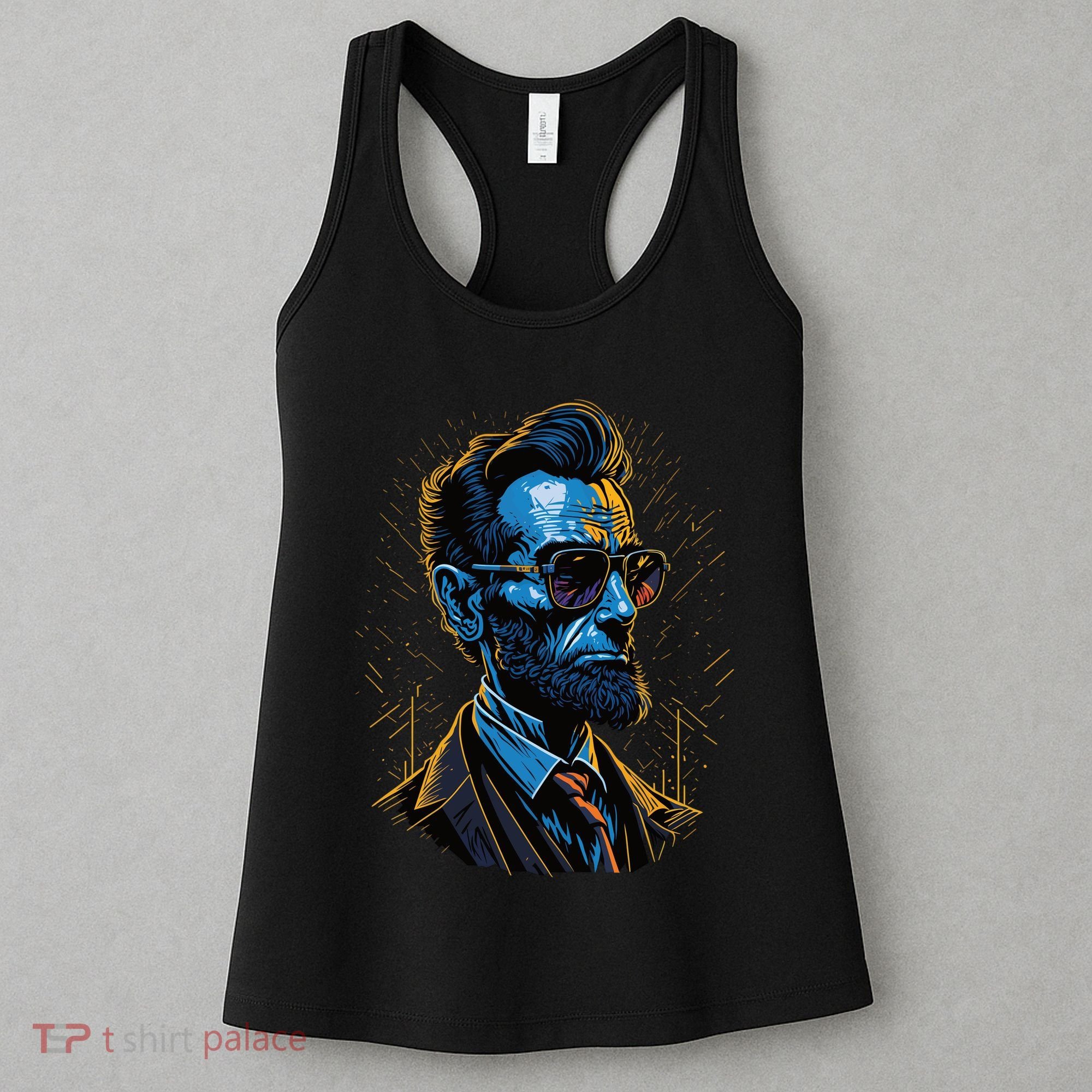 Abraham Lincoln Hip Graffiti Style Women's Tank Top