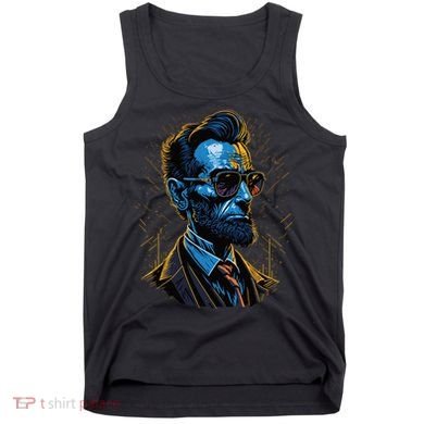 Abraham Lincoln Hip Graffiti Style Tank Top