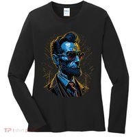 Abraham Lincoln Hip Graffiti Style Women's Long Sleeve Shirt thumb 0