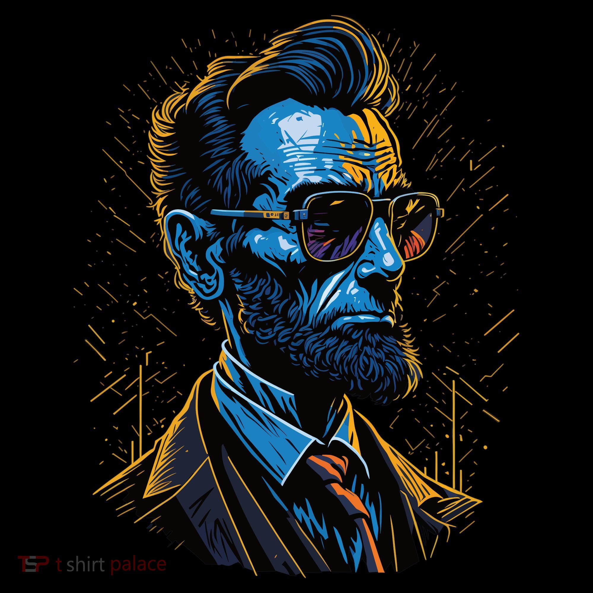 Abraham Lincoln Hip Graffiti Style Kids Long Sleeve Shirt