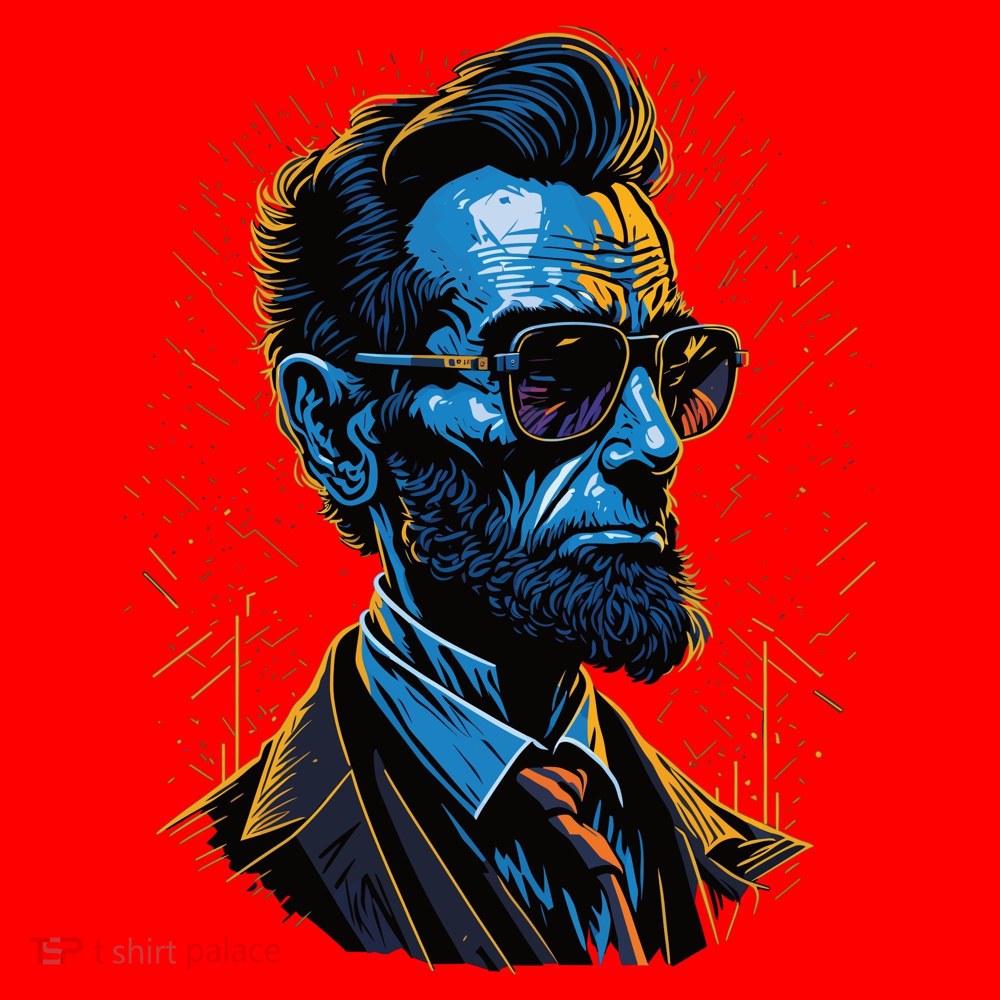 Abraham Lincoln Hip Graffiti Style Santa Hat