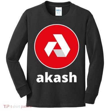Akash Logo Hodl Akash Akash Network Crypto Akash Crypto Kids Long Sleeve Shirt