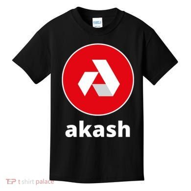 Akash Logo Hodl Akash Akash Network Crypto Akash Crypto Kids T-Shirt