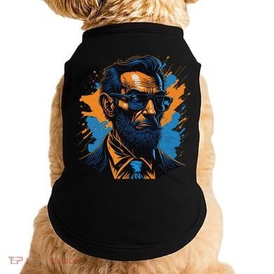 Abraham Lincoln Hipster Doggie Tank