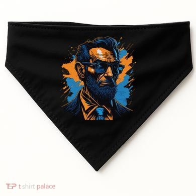 Abraham Lincoln Hipster USA-Made Doggie Bandana