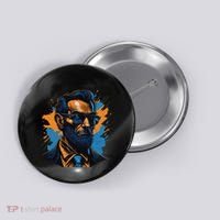 Abraham Lincoln Hipster Button thumb 0