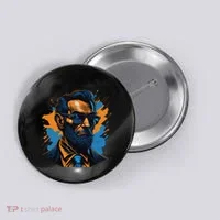 Abraham Lincoln Hipster Button thumb 0