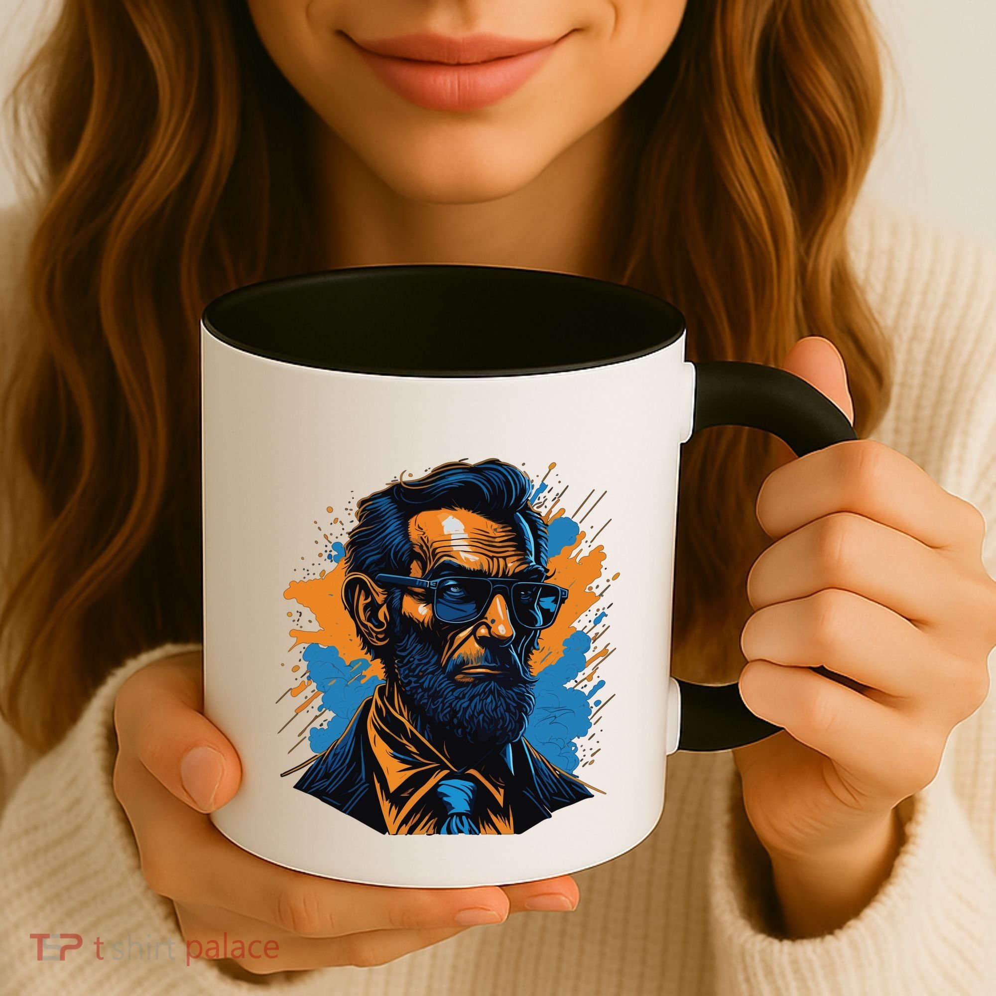Abraham Lincoln Hipster Coffee Mug