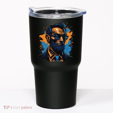 Abraham Lincoln Hipster Tumbler
