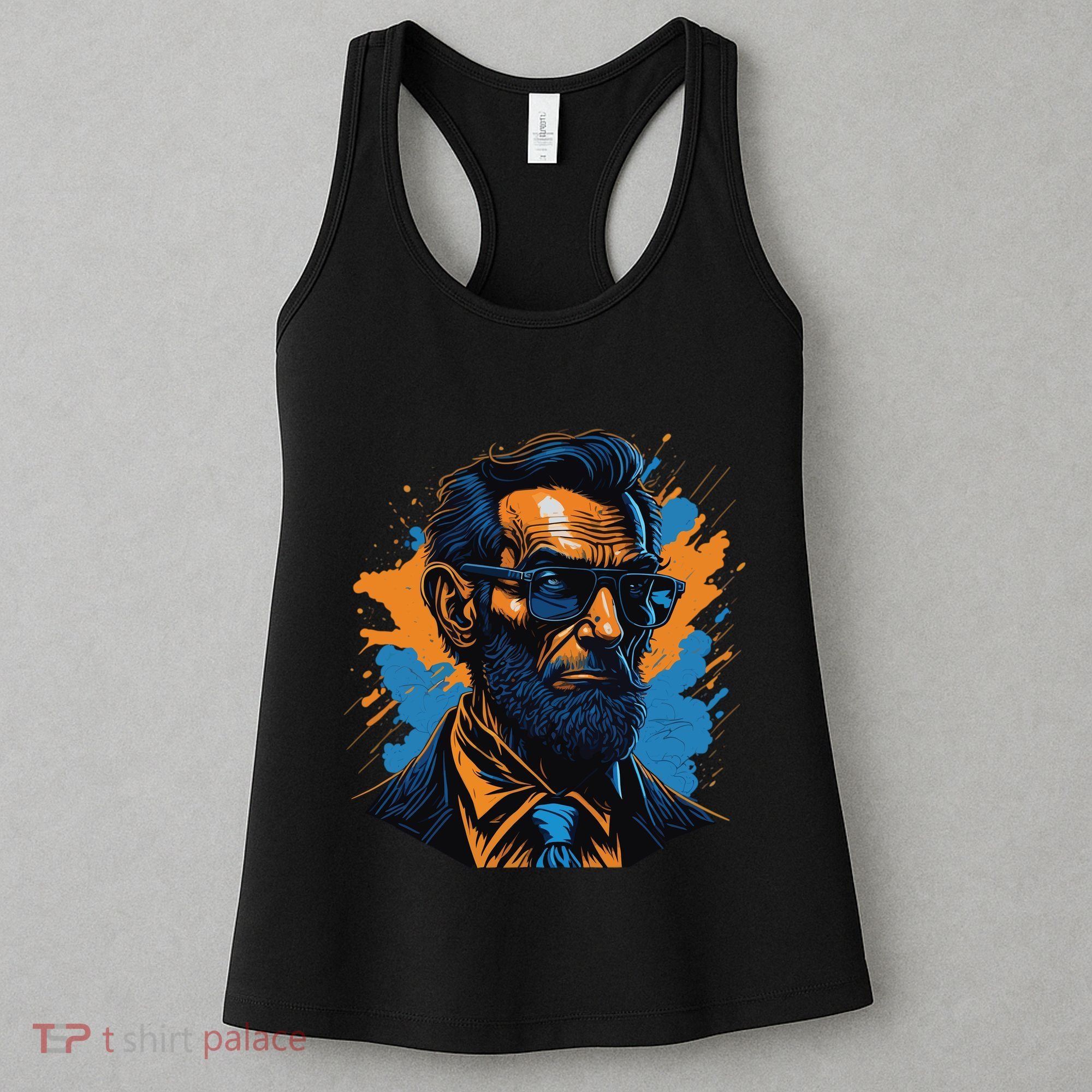 Abraham Lincoln Hipster Women's Tank Top