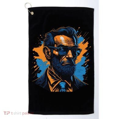 Abraham Lincoln Hipster Golf Towel