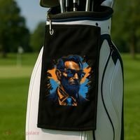 Abraham Lincoln Hipster Golf Towel thumb 2