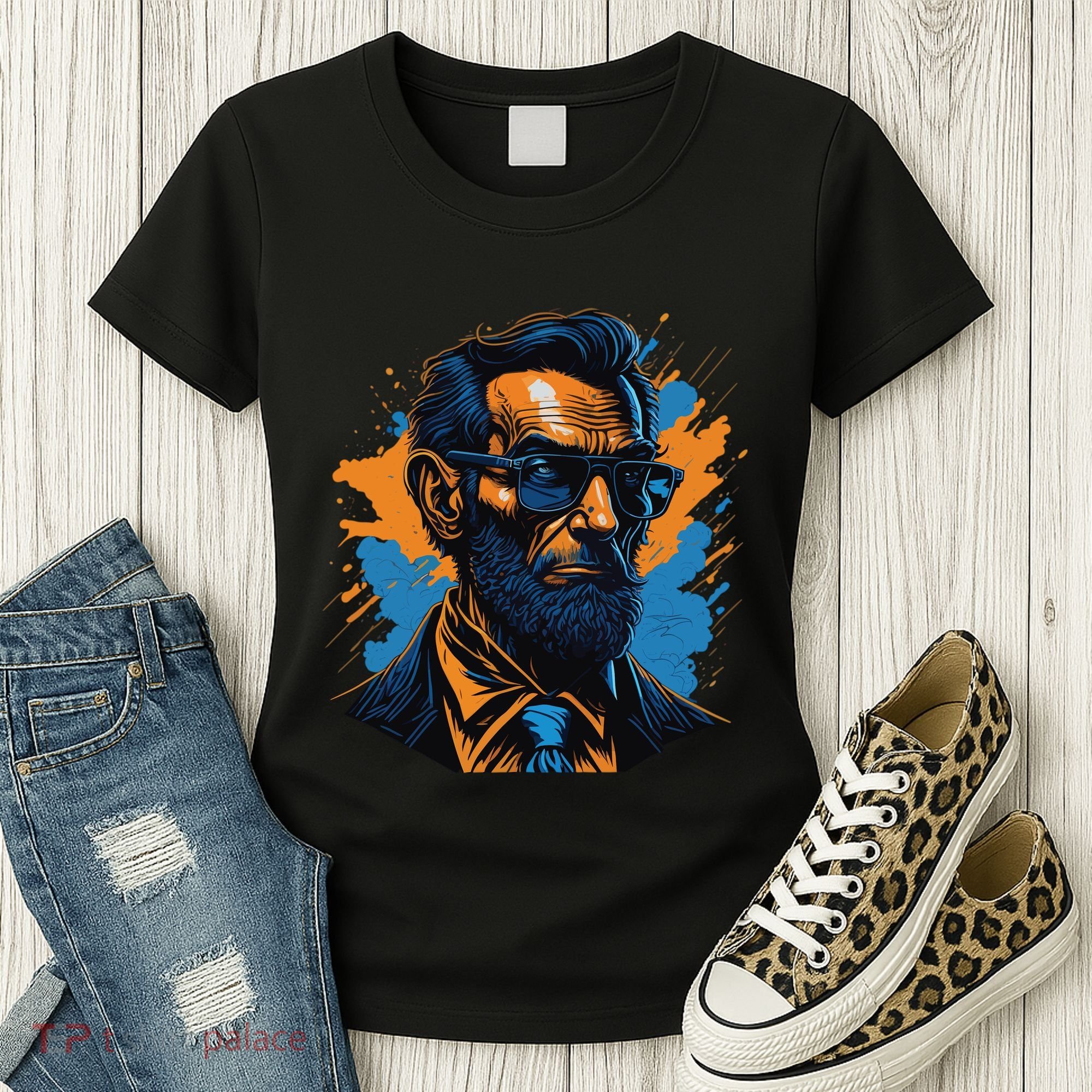 Abraham Lincoln Hipster Women's T-Shirt