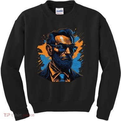 Abraham Lincoln Hipster Kids Sweatshirt