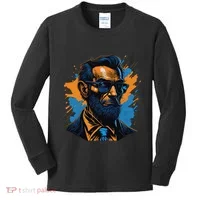 Abraham Lincoln Hipster Kids Long Sleeve Shirt thumb 0