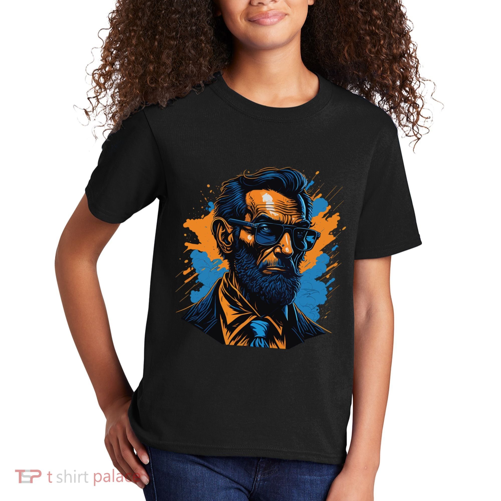 Abraham Lincoln Hipster Kids T-Shirt