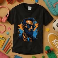 Abraham Lincoln Hipster Kids T-Shirt thumb 3