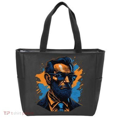 Abraham Lincoln Hipster Tote Bag