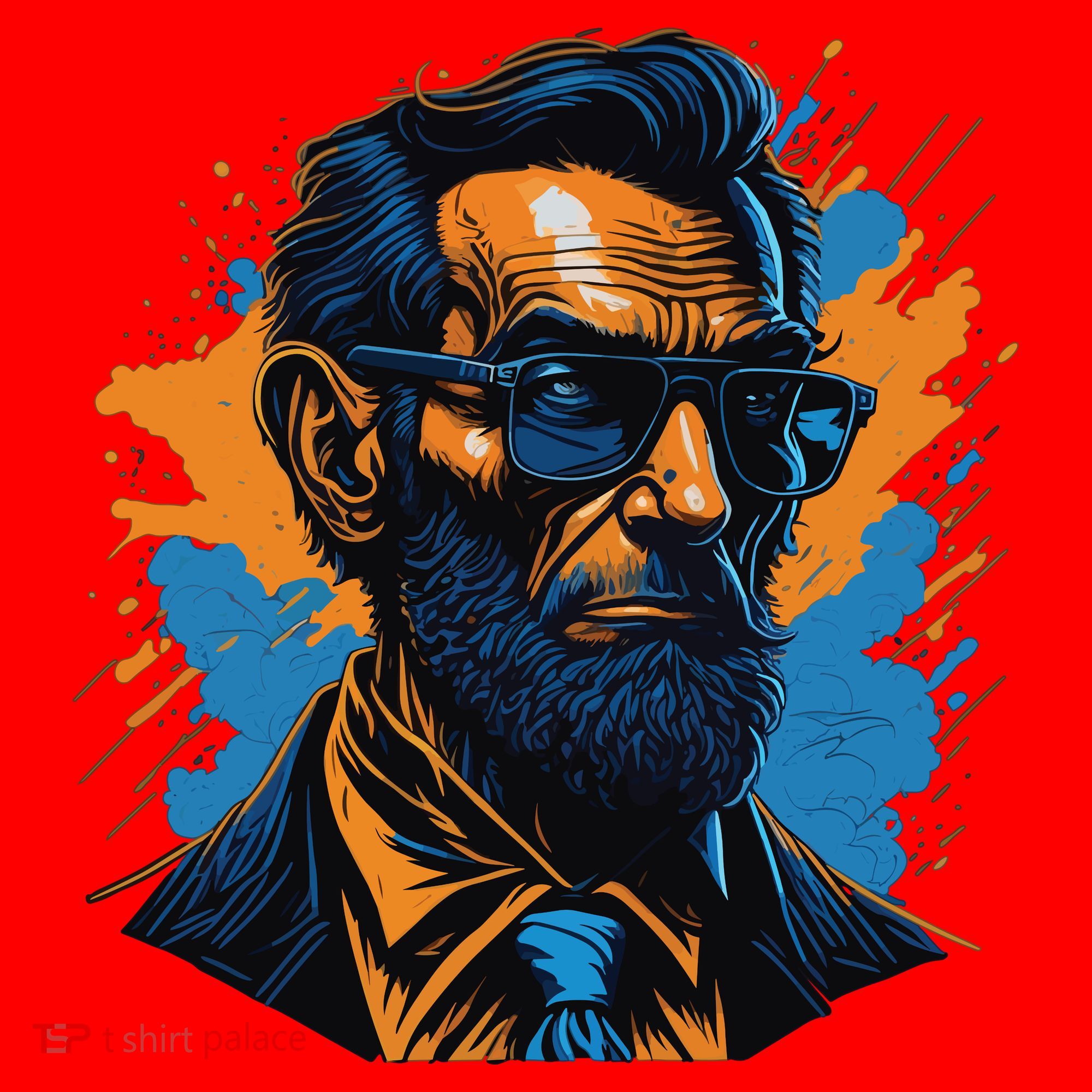 Abraham Lincoln Hipster Santa Hat