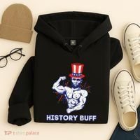 Abraham Lincoln History Buff Funny Weightlifting Workout Gym Hoodie thumb 4