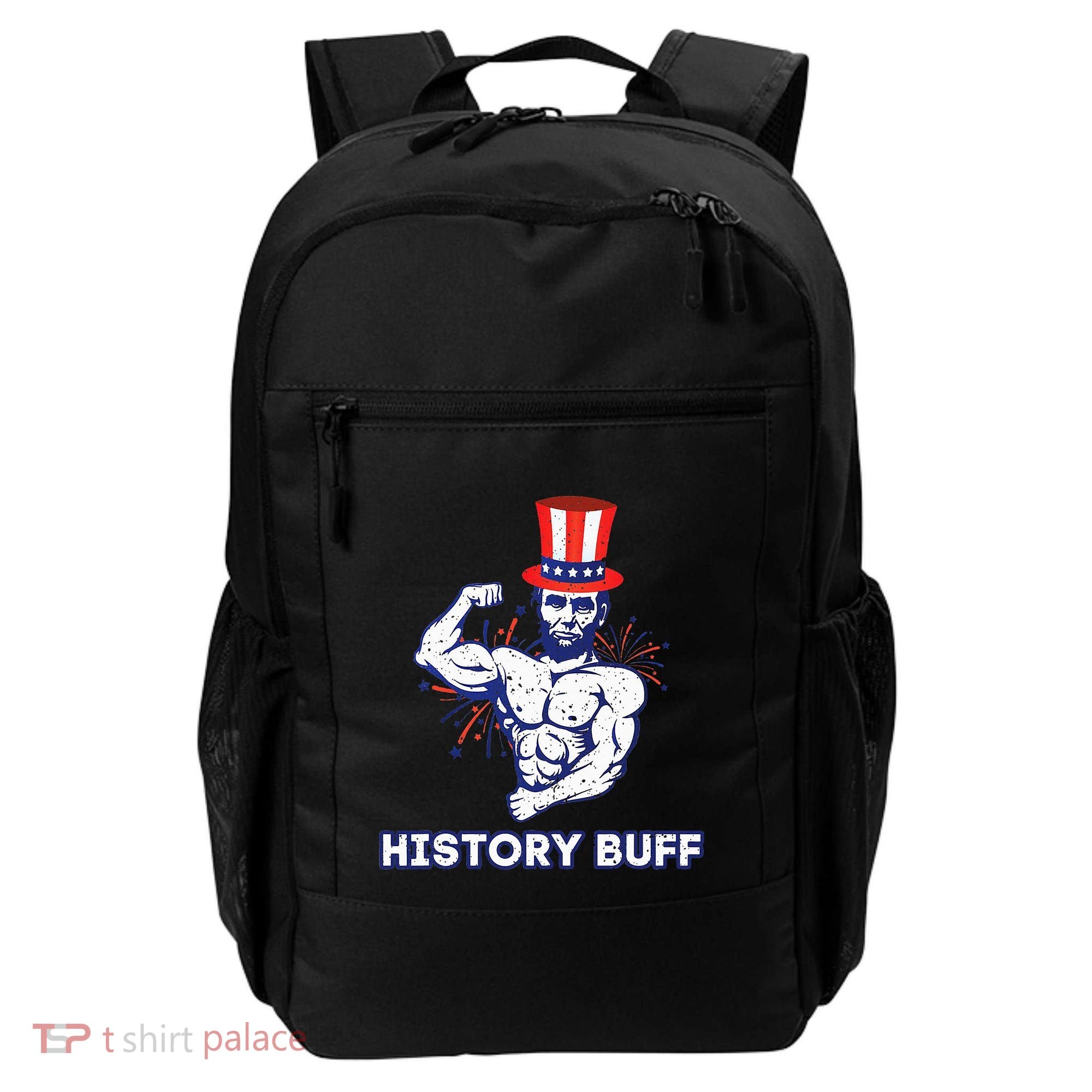 Abraham Lincoln History Buff Funny Weightlifting Workout Gym Backpack