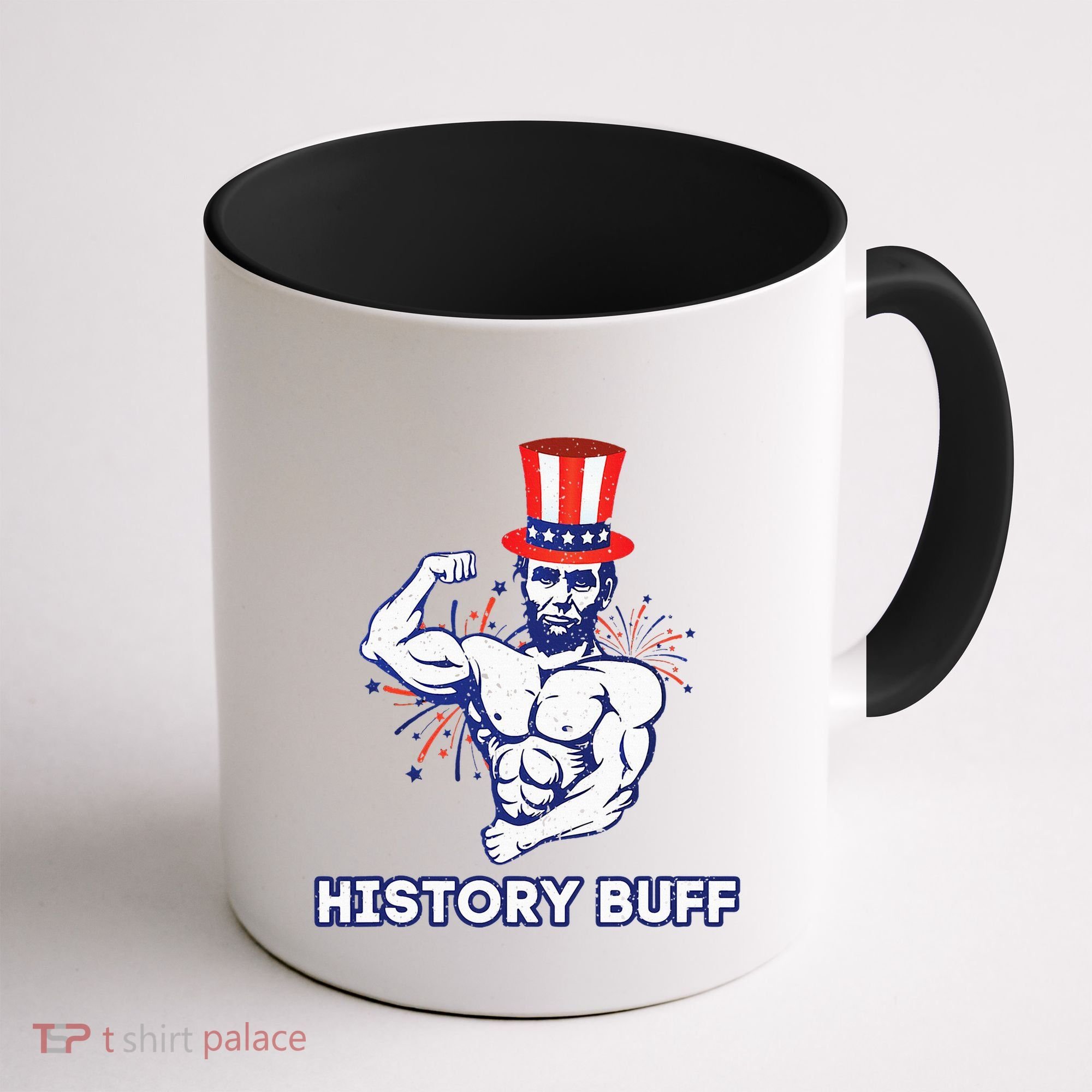 Abraham Lincoln History Buff Funny Weightlifting Workout Gym Coffee Mug