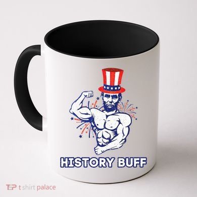 Abraham Lincoln History Buff Funny Weightlifting Workout Gym Coffee Mug