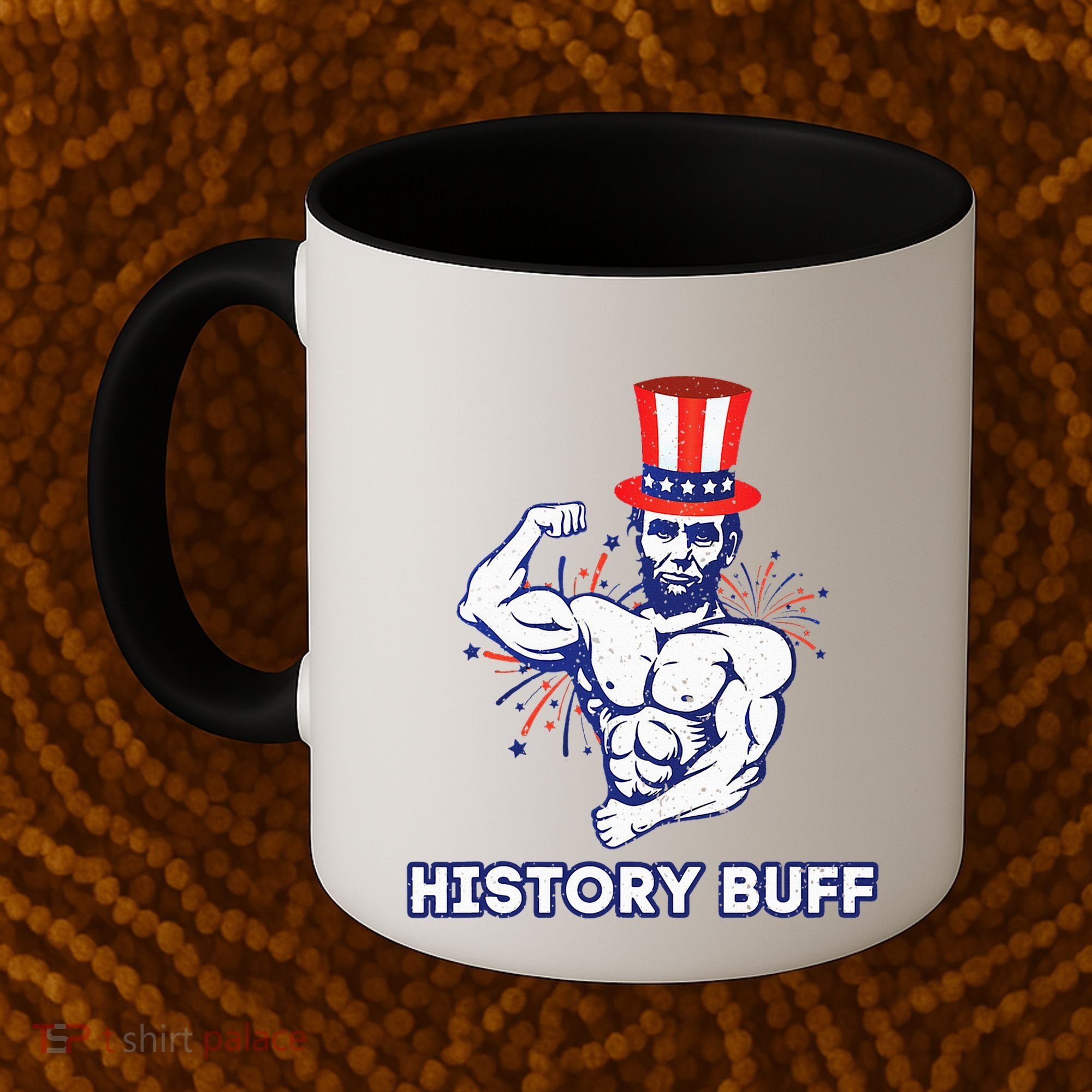 Abraham Lincoln History Buff Funny Weightlifting Workout Gym Coffee Mug