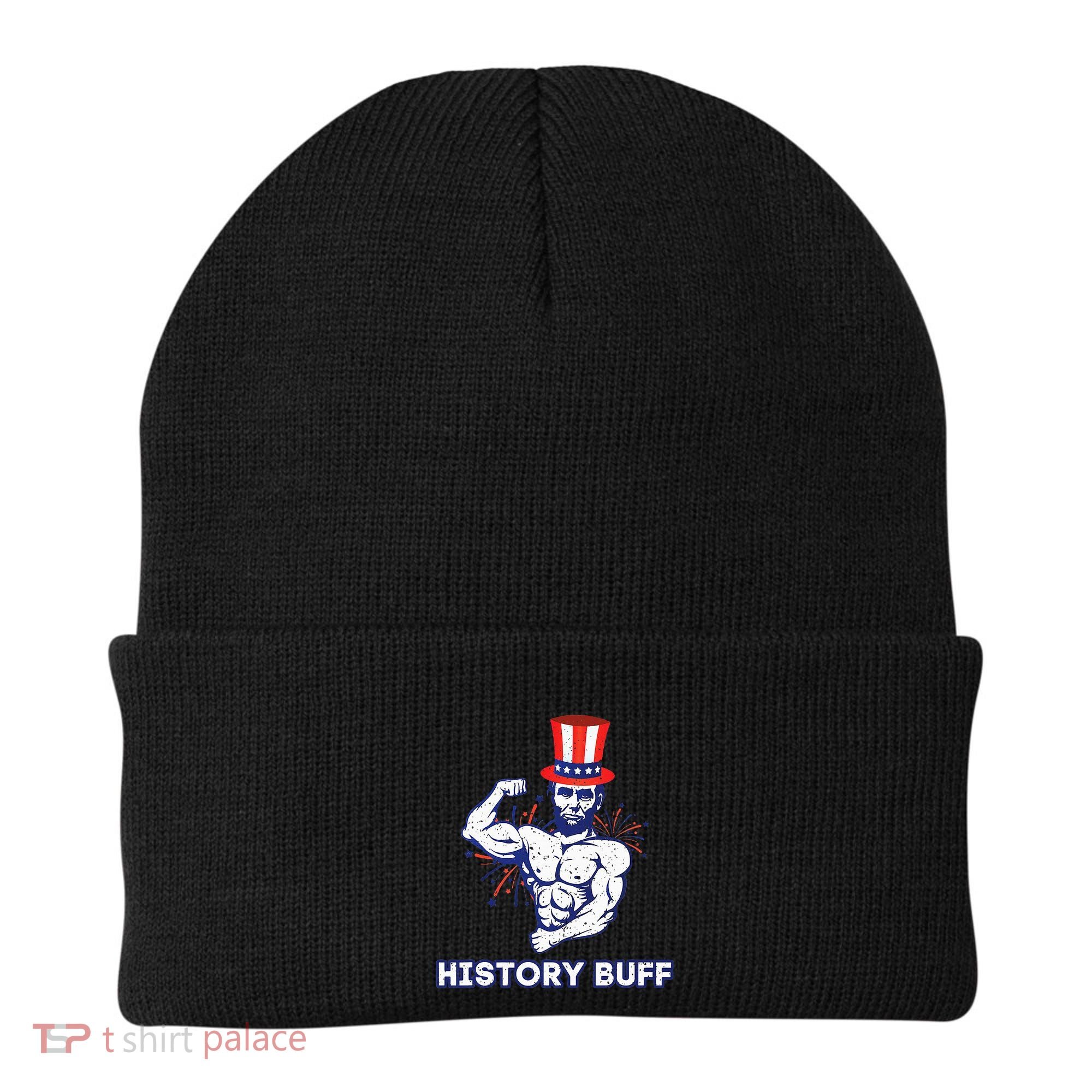 Abraham Lincoln History Buff Funny Weightlifting Workout Gym Beanie