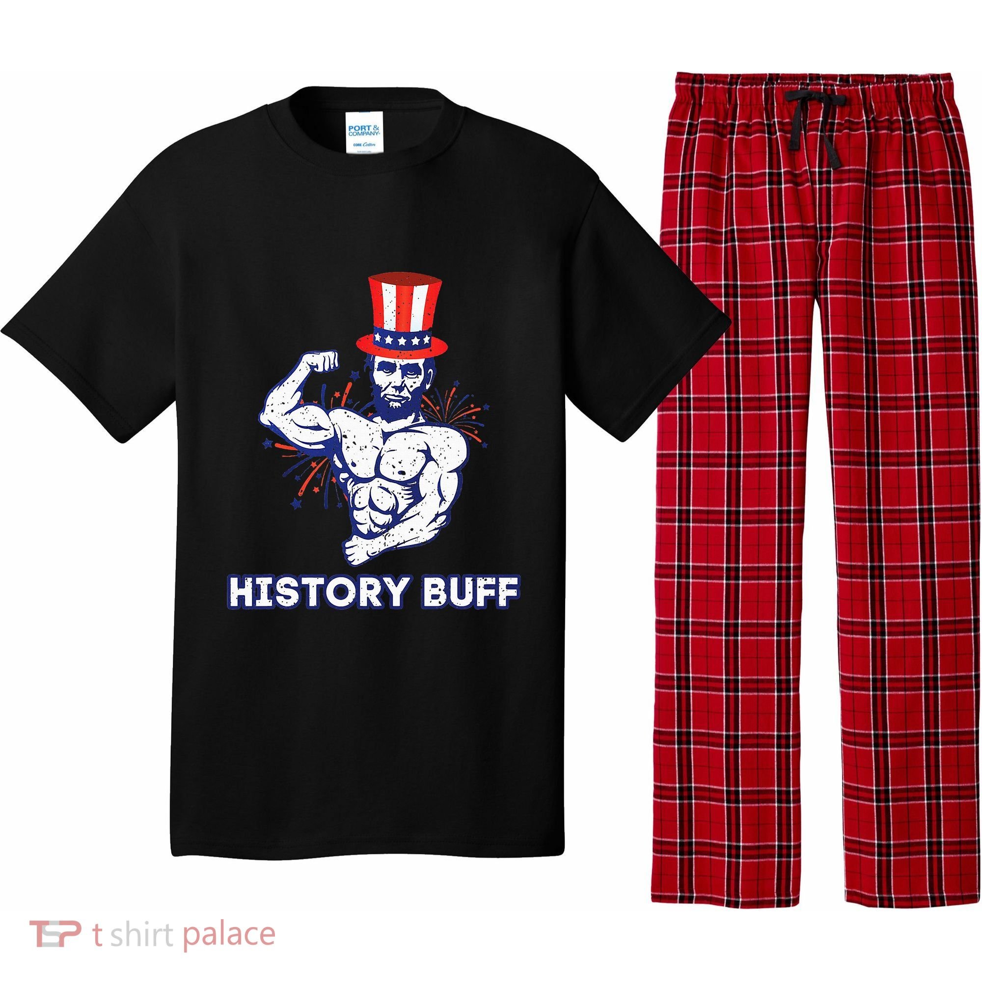 Abraham Lincoln History Buff Funny Weightlifting Workout Gym Pajama Set