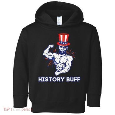 Abraham Lincoln History Buff Funny Weightlifting Workout Gym Toddler Hoodie